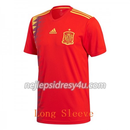 Fotbalový Dres Španělsko Domácí MS 2018 Dlouhý Rukáv